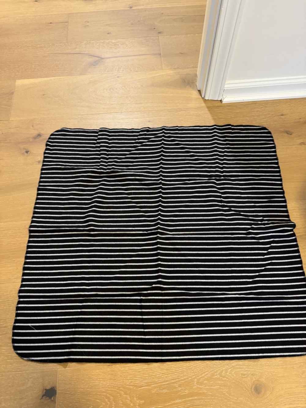 Black and White striped burning cloth